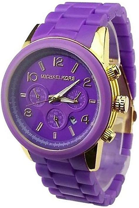 michael kors watch purple mk2545|Michael Kors mini wrist watch.